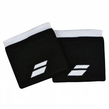 Babolat Logo Wristband 2x Black / White